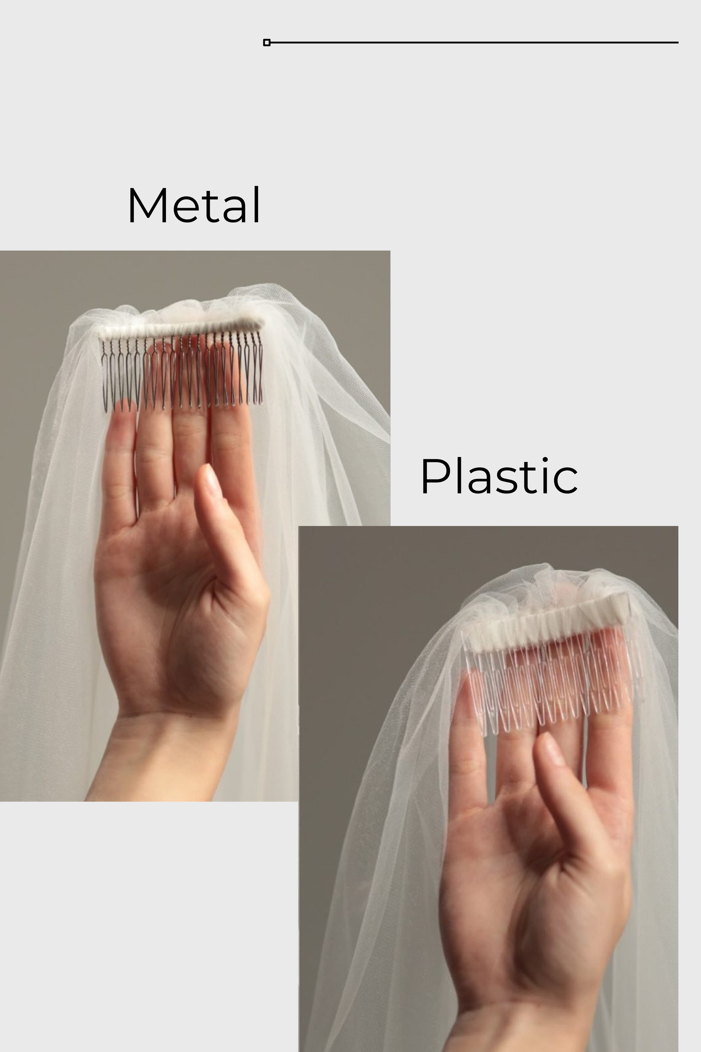 Veil Fabric Samples – White Ivory Light Ivory Tulle