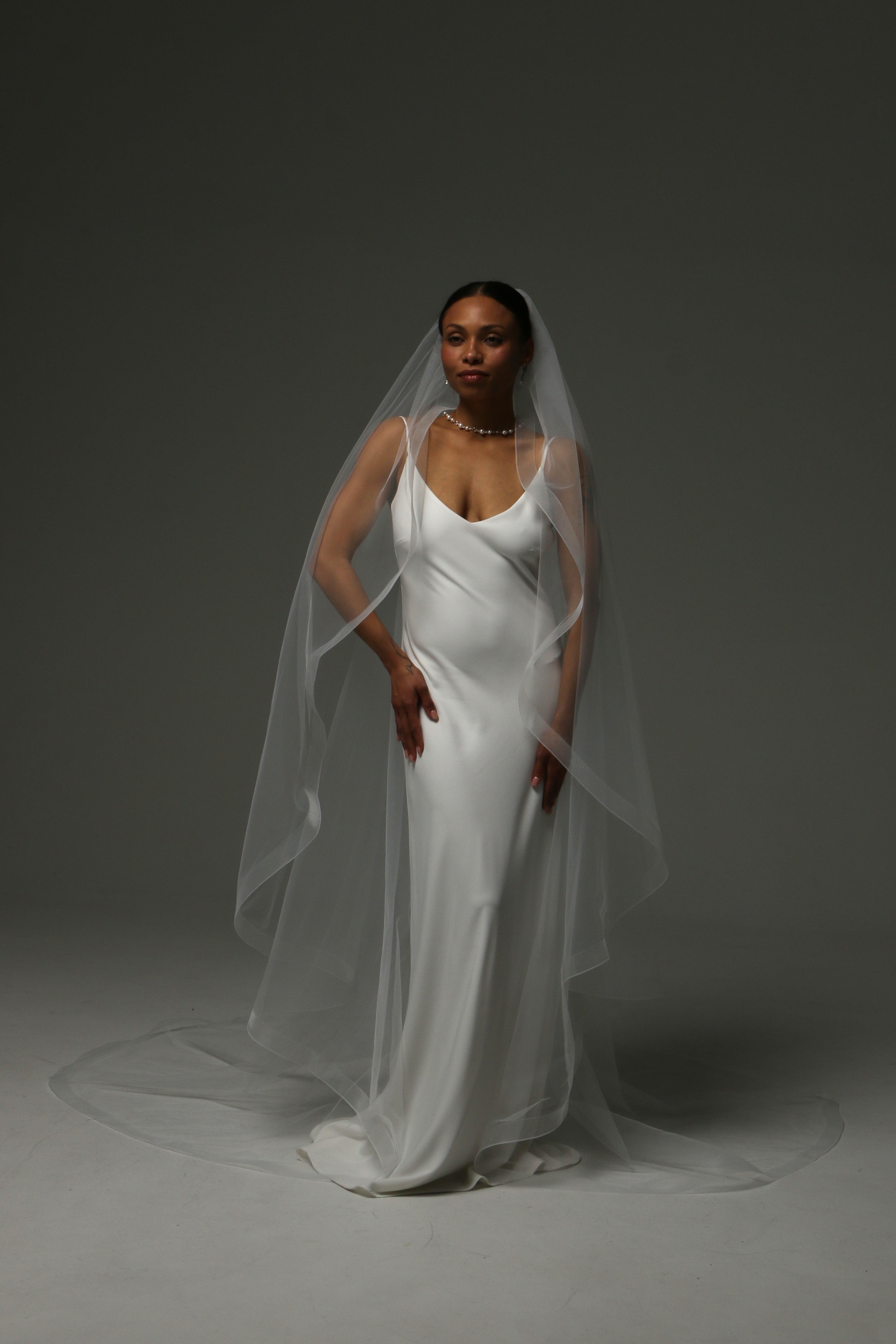 Horsehair Trim Bridal Veils