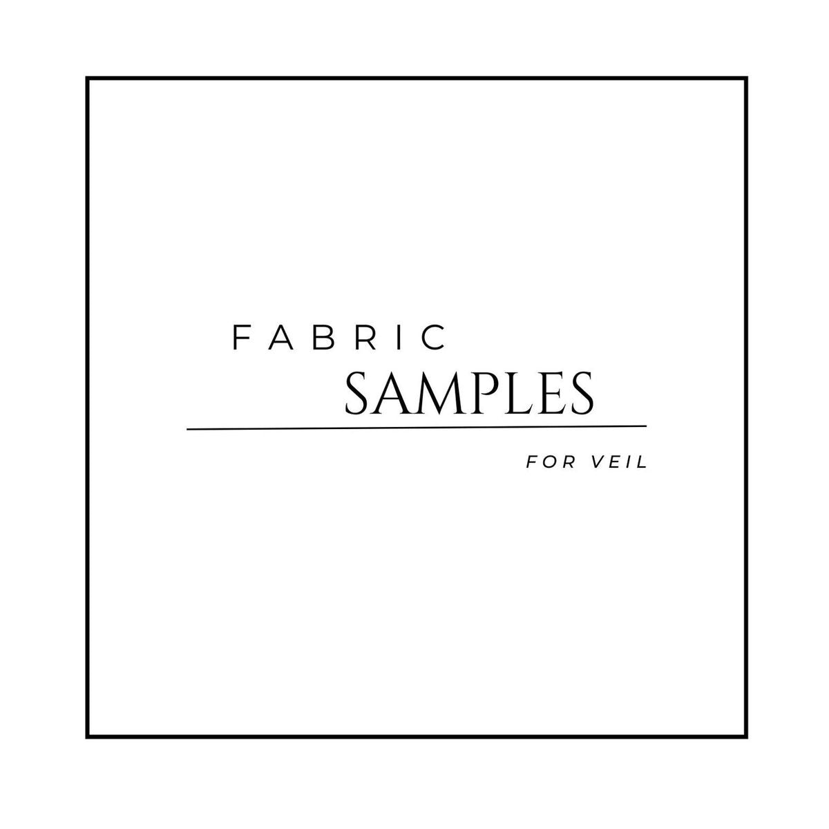 Veil Fabric Samples – White Ivory Light Ivory Tulle