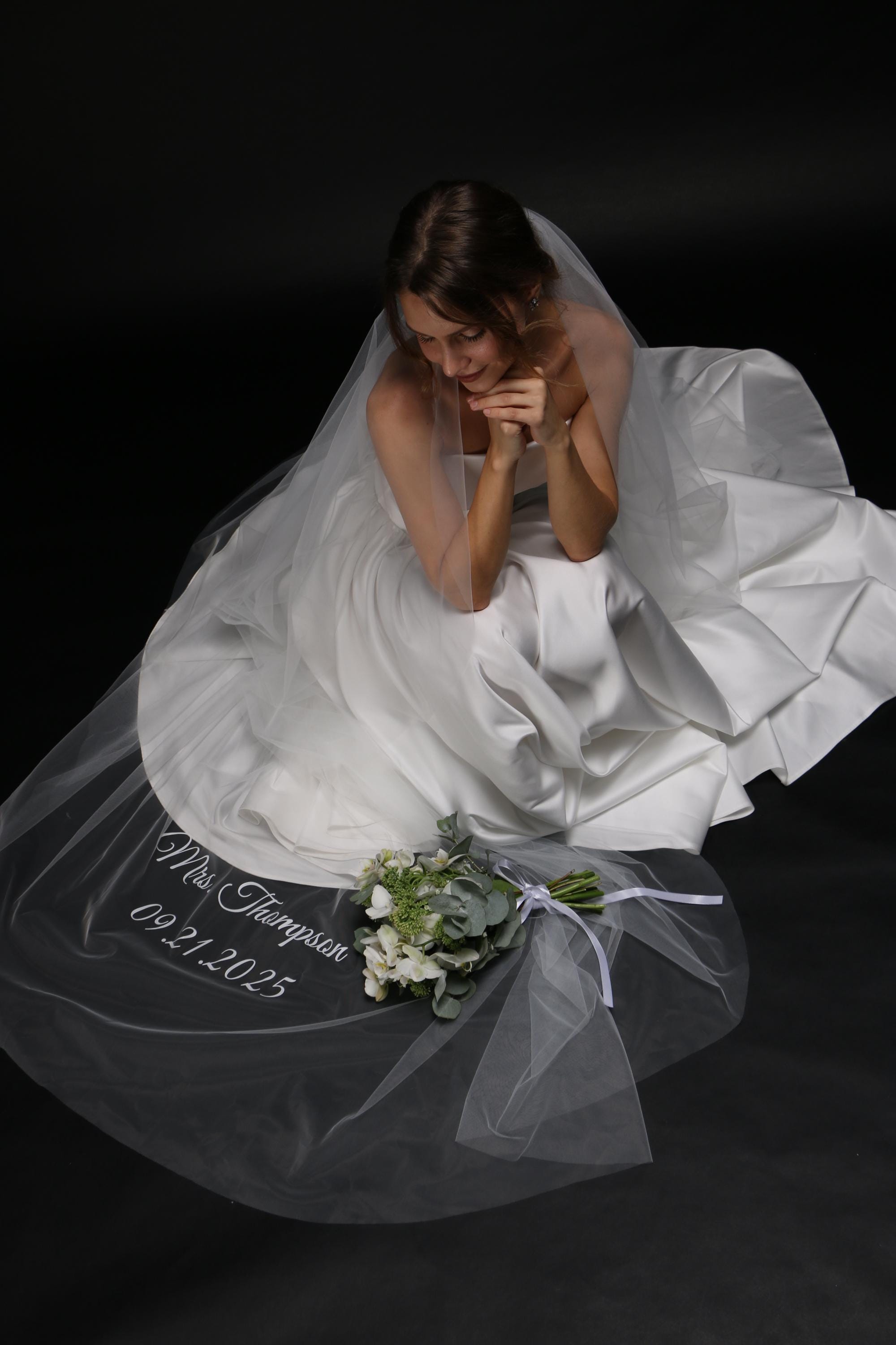Personalized Wedding Veil | Custom Wording, Bridal Shower Gift